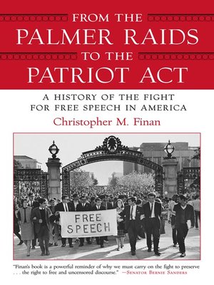 cover image of From the Palmer Raids to the Patriot Act